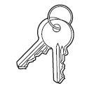Spare key profile half cylinder