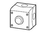 Surface assy, flush, red, '0'