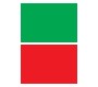 Actuator, double push, green/red