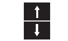 Actuator, double, up/down arrow