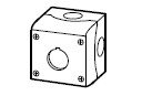 Enclosure, 1-way, grey RAL7035