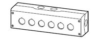 Enclosure, 6-way, grey RAL7035