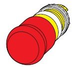 Actuator, E-Stop, lock-off, pull