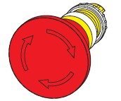 Actuator, E-Stop 60mm, turn release