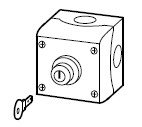 Surface assy, key op'd, 2-pos