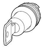 Key selector, 3-pos, 'I-0-II'