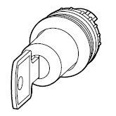 Key selector, 2-pos, '0-I'