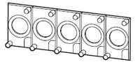 Fixing plate for M22-H... shrouds