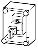Moeller MCCB1-63/I23E-150 CI Enclosure