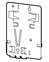 Top hat rail adapter plate 75mm