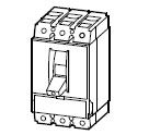 MCCB, 200A, 3P, 50kA, therm/mag