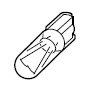 W2x4.6d 24-28V/1.0W filament bulbs