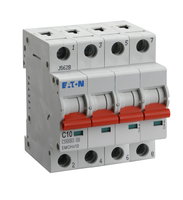 Eaton MCB 10A 10/15kA Trip Type C 4P