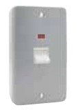 50A DP SWITCH + NEON - SURFACE METALCLAD
