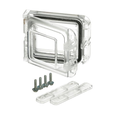 L 02 window Window for 2 modules Clear cover