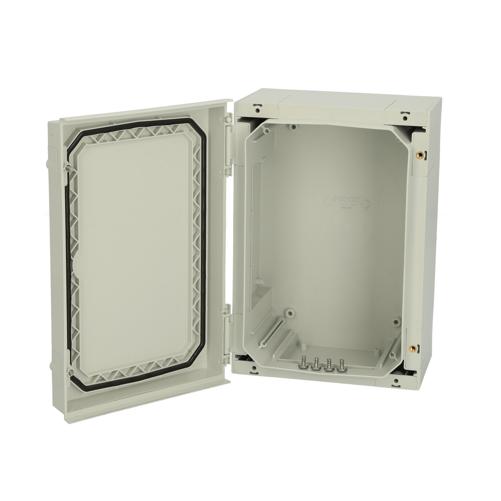 NEO ABS 322215 G Hinged ABS enclosure with grey cover -