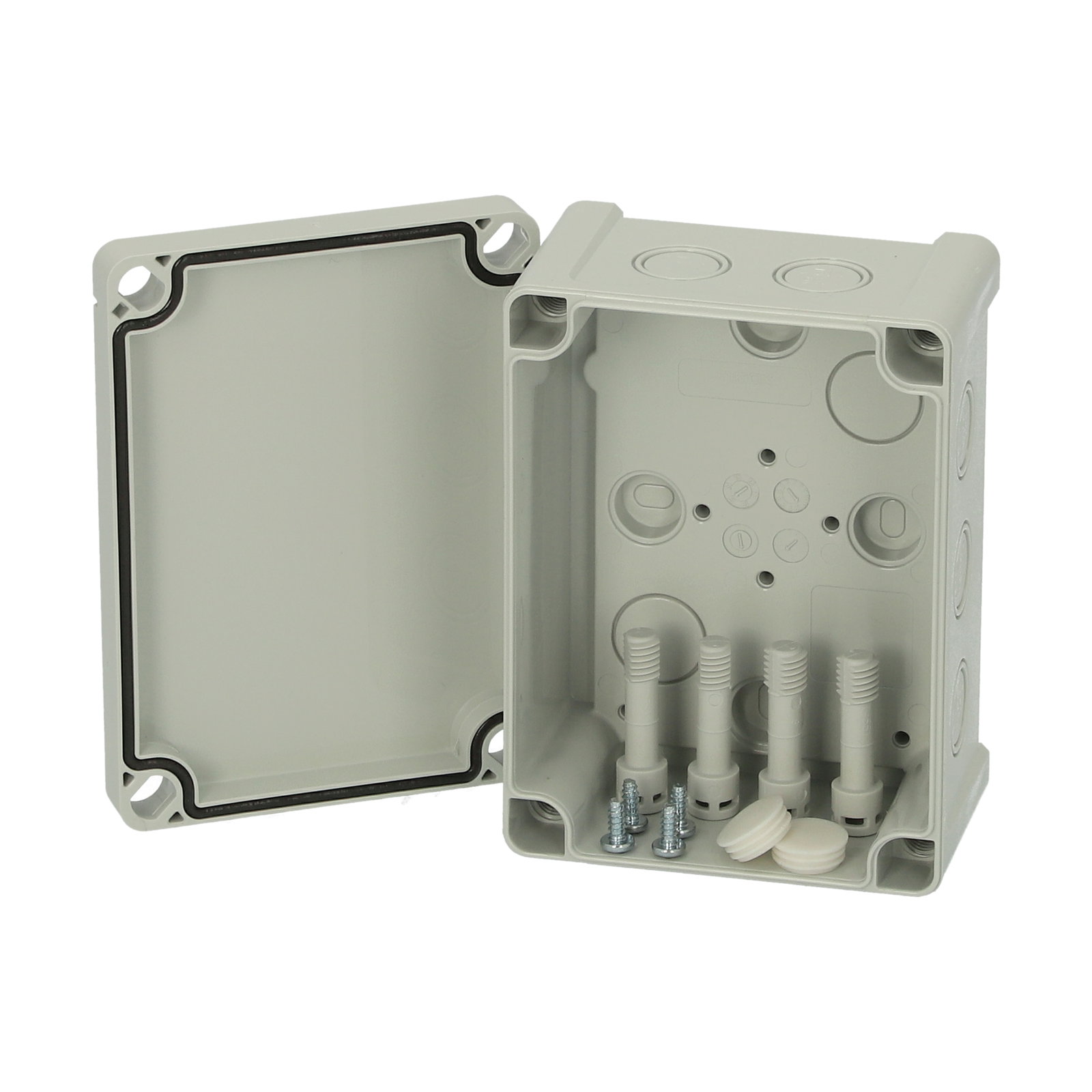 TAM 131007 enclosure Enclosure, ABS, metric knock-outs Grey cover