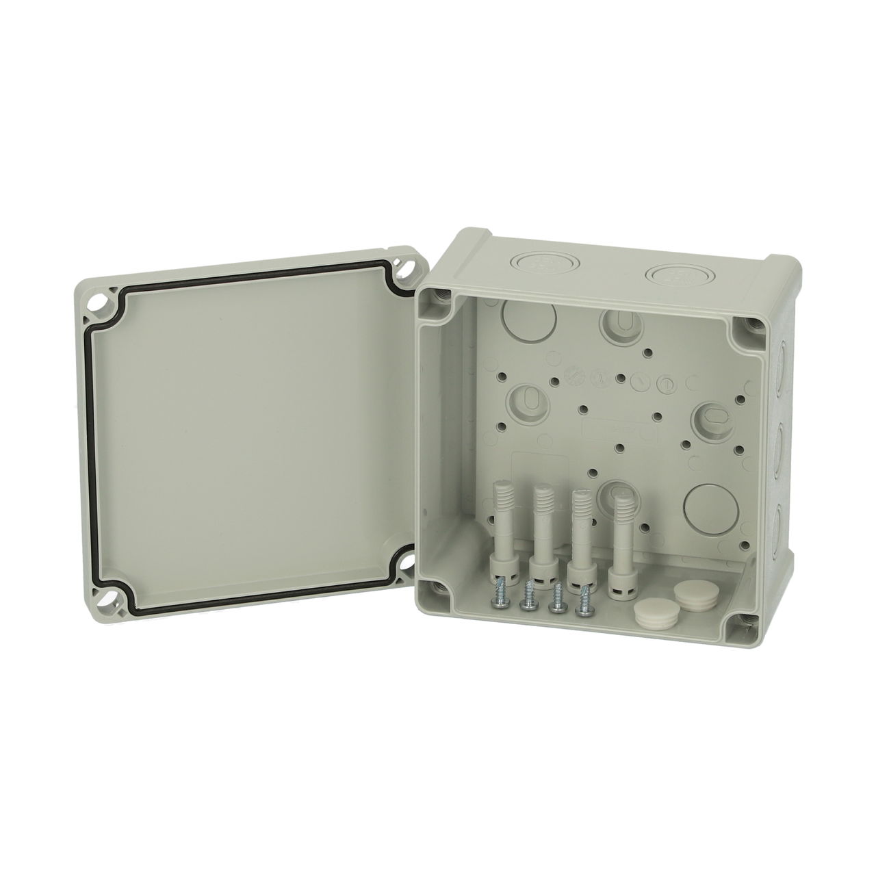 TAM 131308 enclosure Enclosure, ABS, metric knock-outs Grey cover