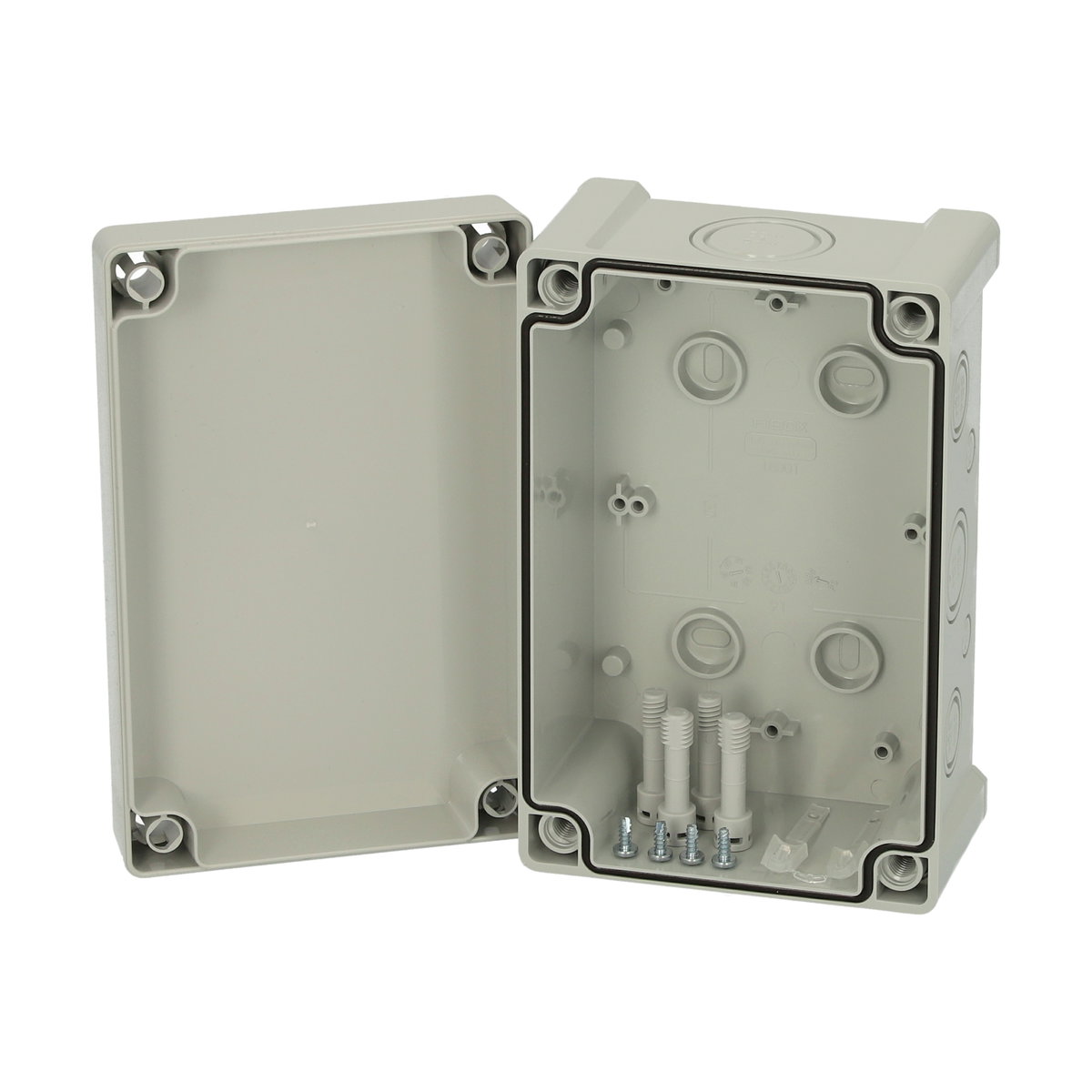 TAM 191209 enclosure Enclosure, ABS, metric knock-outs Grey cover