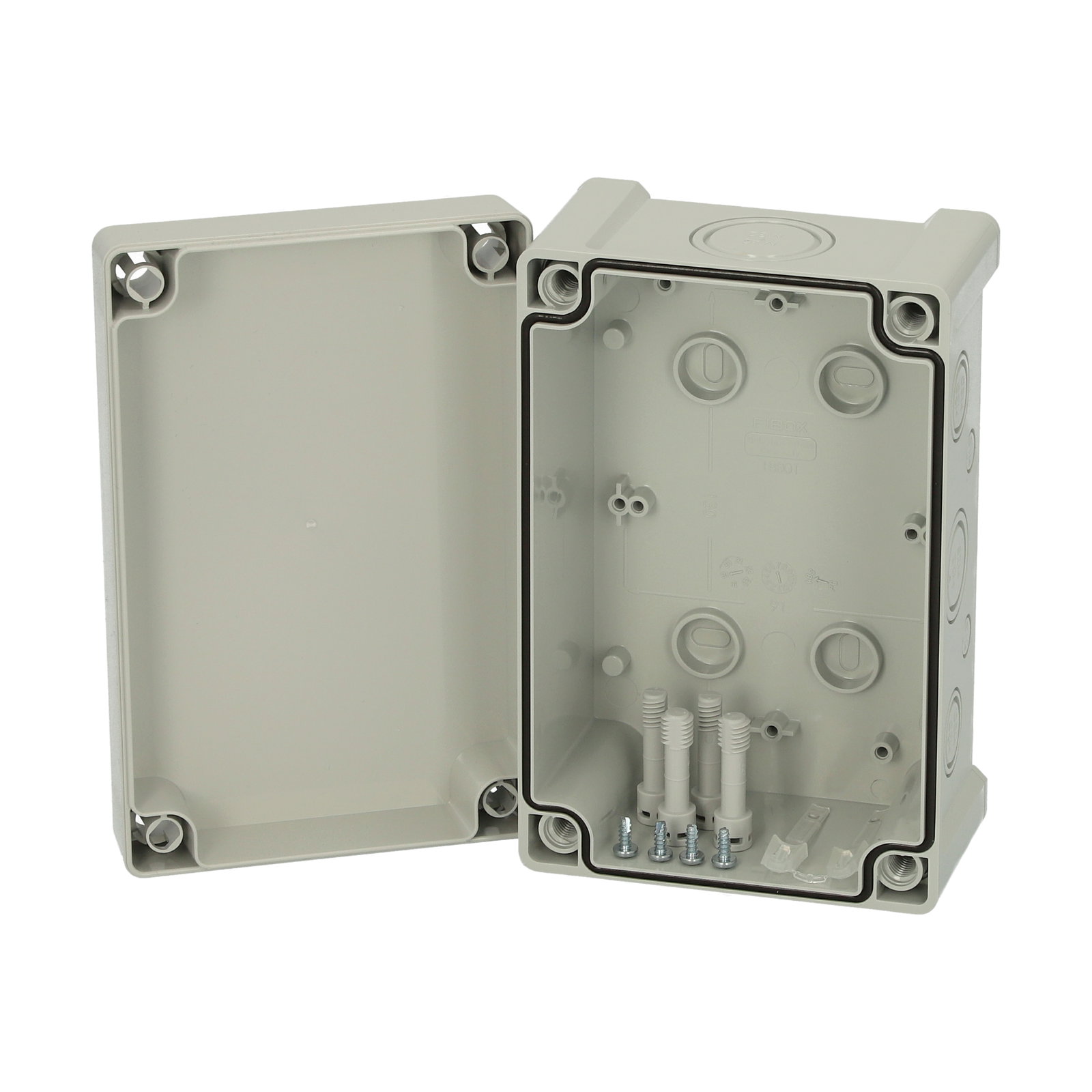 TAM 191209 enclosure Enclosure, ABS, metric knock-outs Grey cover