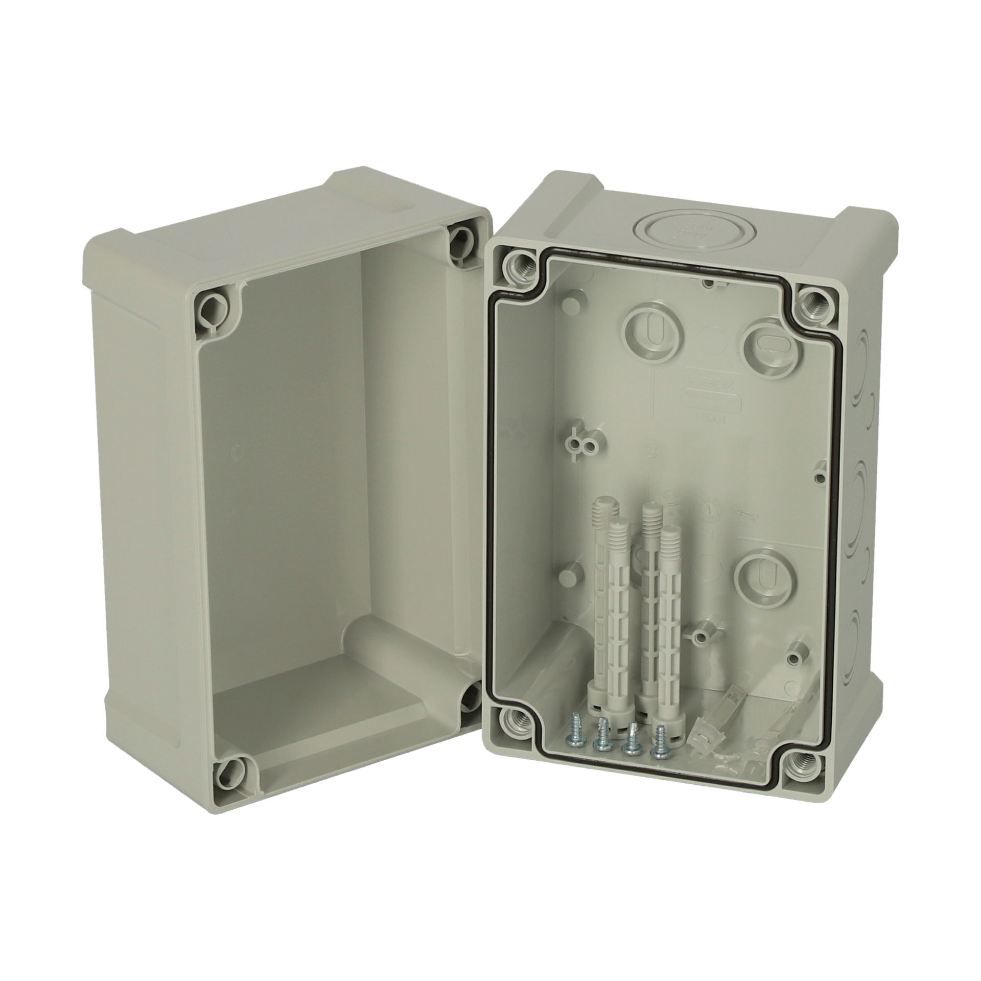TAM 191213 enclosure Enclosure, ABS, metric knock-outs Grey cover