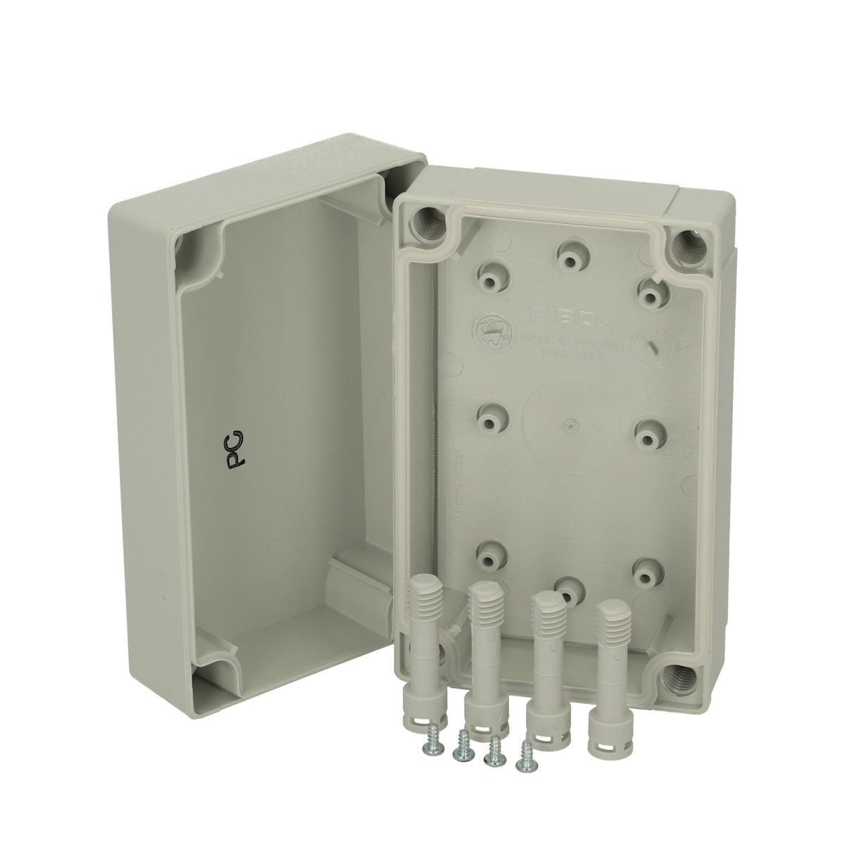 PC 100/50 LG enclosure Enclosure, PC Low base, grey cover
