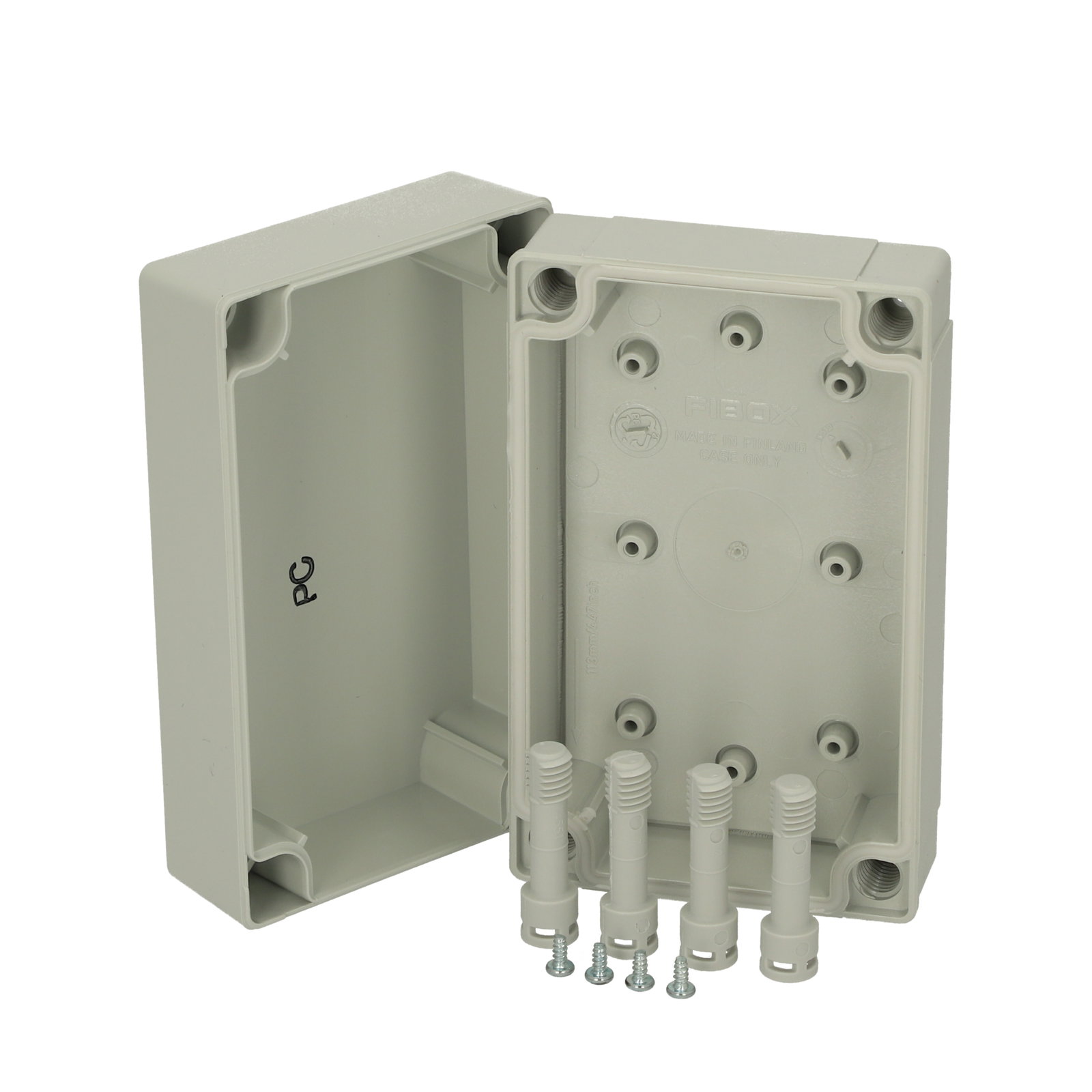PC 100/50 LG enclosure Enclosure, PC Low base, grey cover