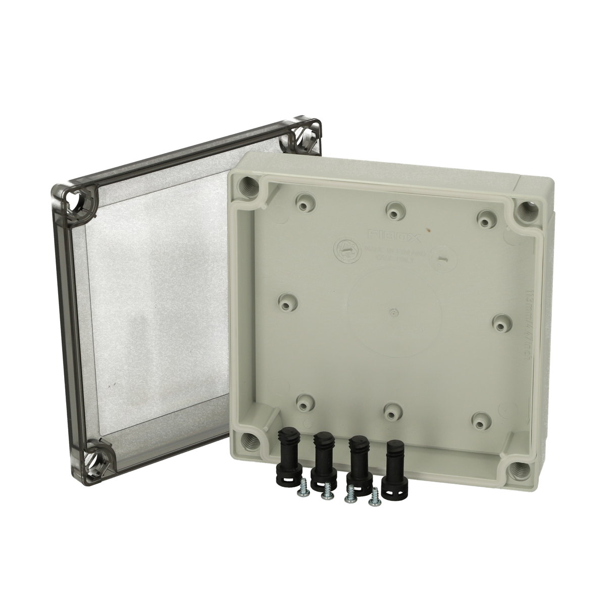 PC 125/35 LT enclosure Enclosure, PC Low base, smoked transparent cover