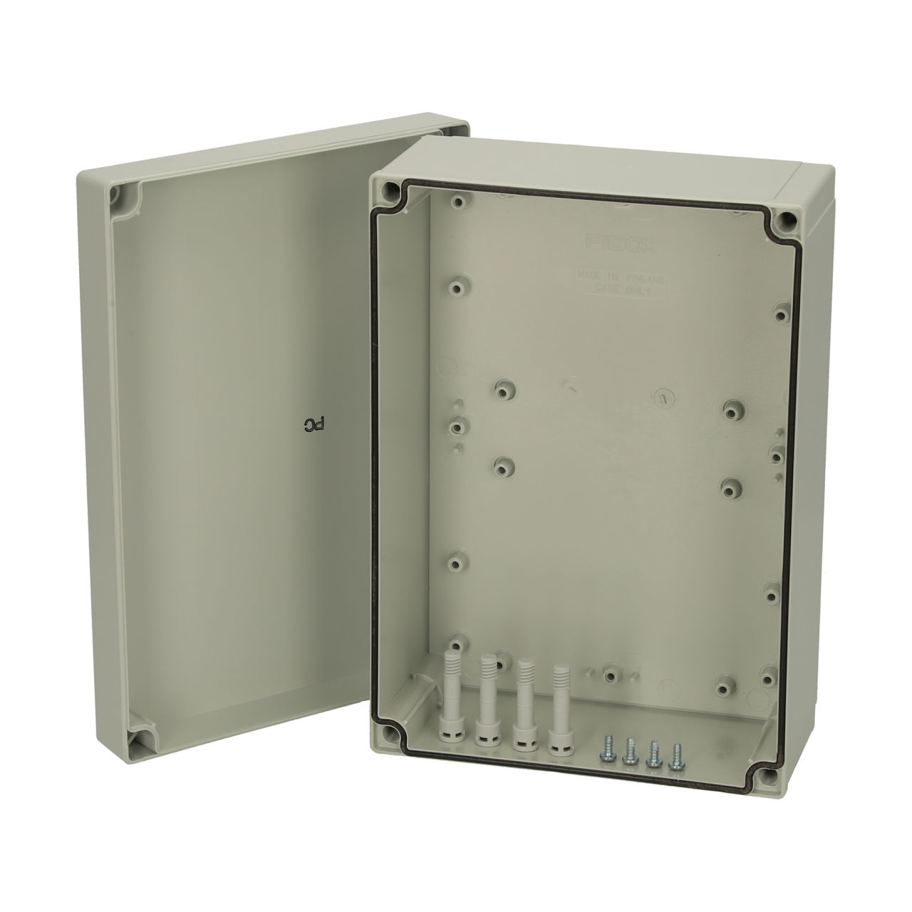 PC 200/100 XHG enclosure Enclosure, PC Extra high base, grey cover