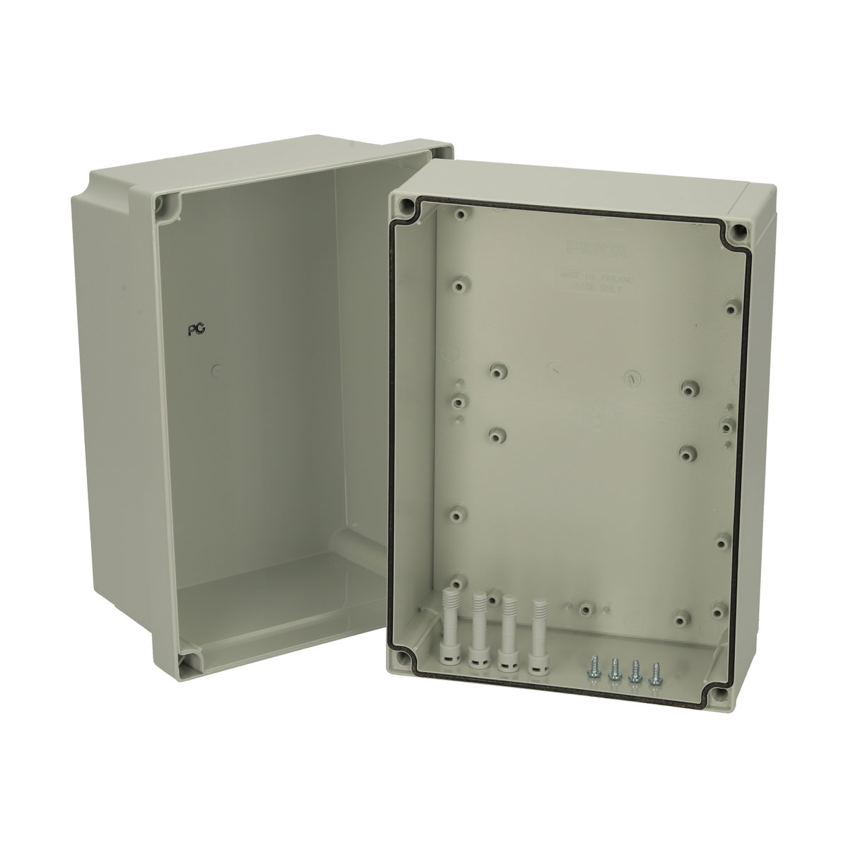PC 200/175 XHG enclosure Enclosure, PC Extra high base, grey cover