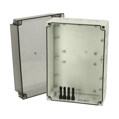 PCM 200/125 XT enclosure Enclosure, PC, metric knock-outs Extra high base, smoked transparent cover