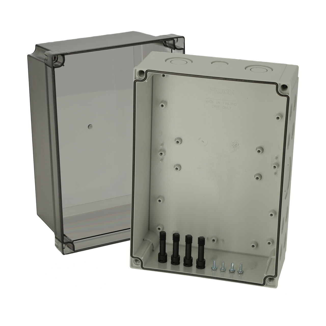 PCM 200/175 XT enclosure Enclosure, PC, metric knock-outs Extra high base, smoked transparent cover