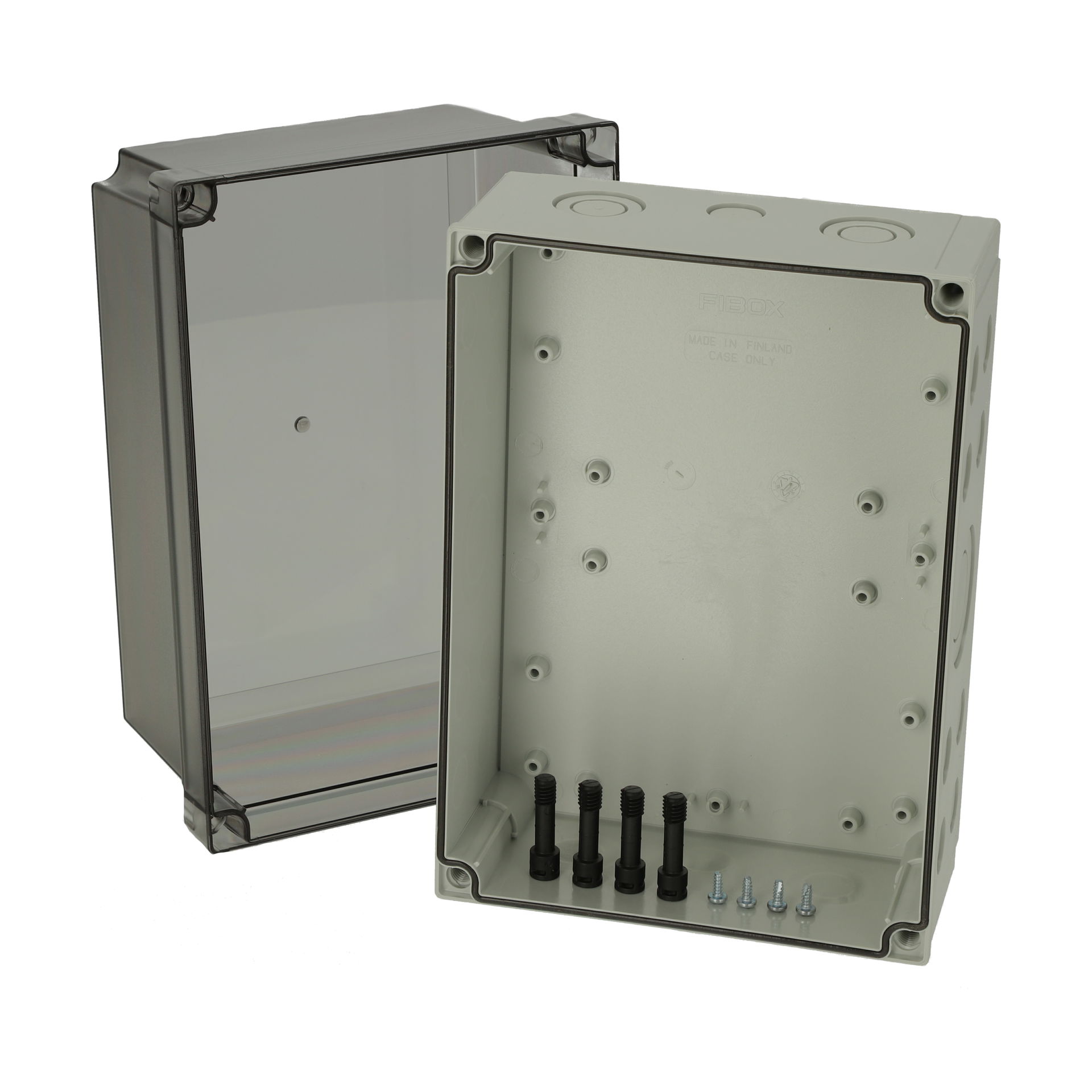 PCM 200/175 XT enclosure Enclosure, PC, metric knock-outs Extra high base, smoked transparent cover