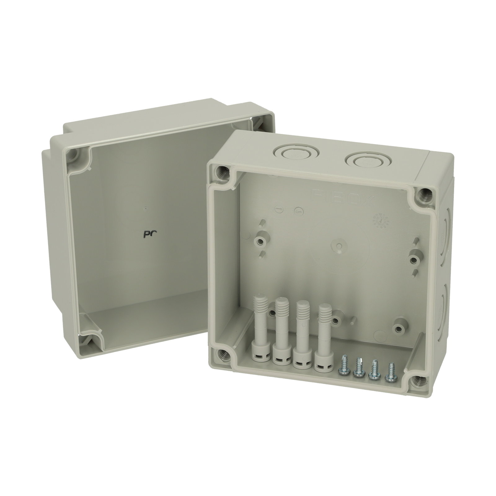 PCM 125/100 G enclosure Enclosure, PC, metric knock-outs Grey cover