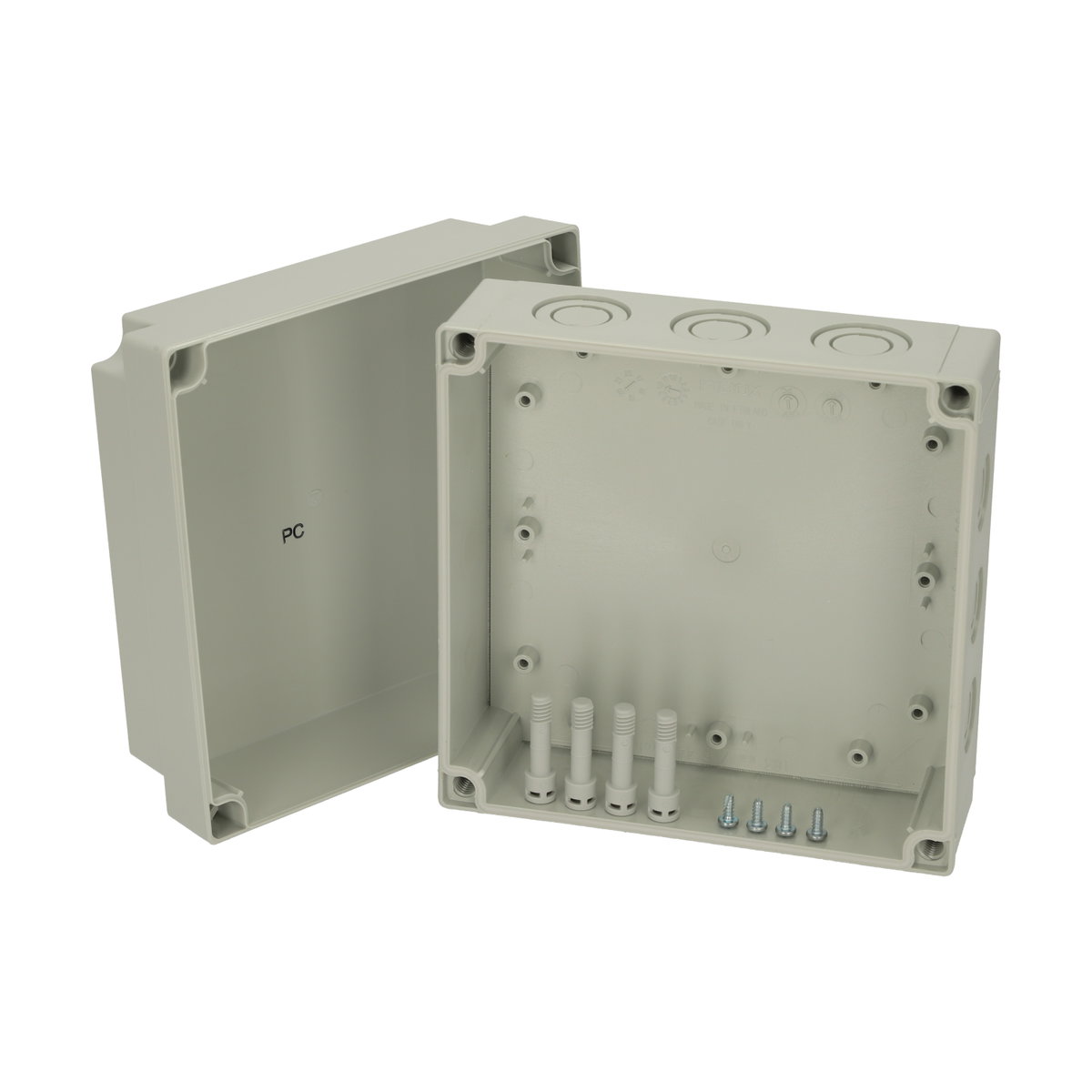 PCM 175/100 G enclosure Enclosure, PC, metric knock-outs Grey cover