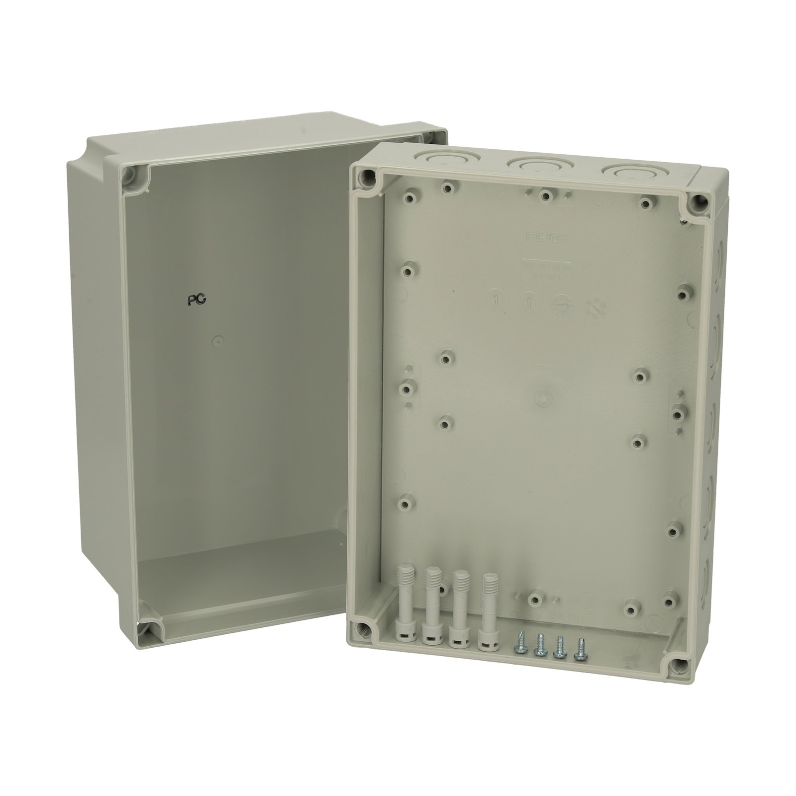 PCM 200/150 G enclosure Enclosure, PC, metric knock-outs Grey cover