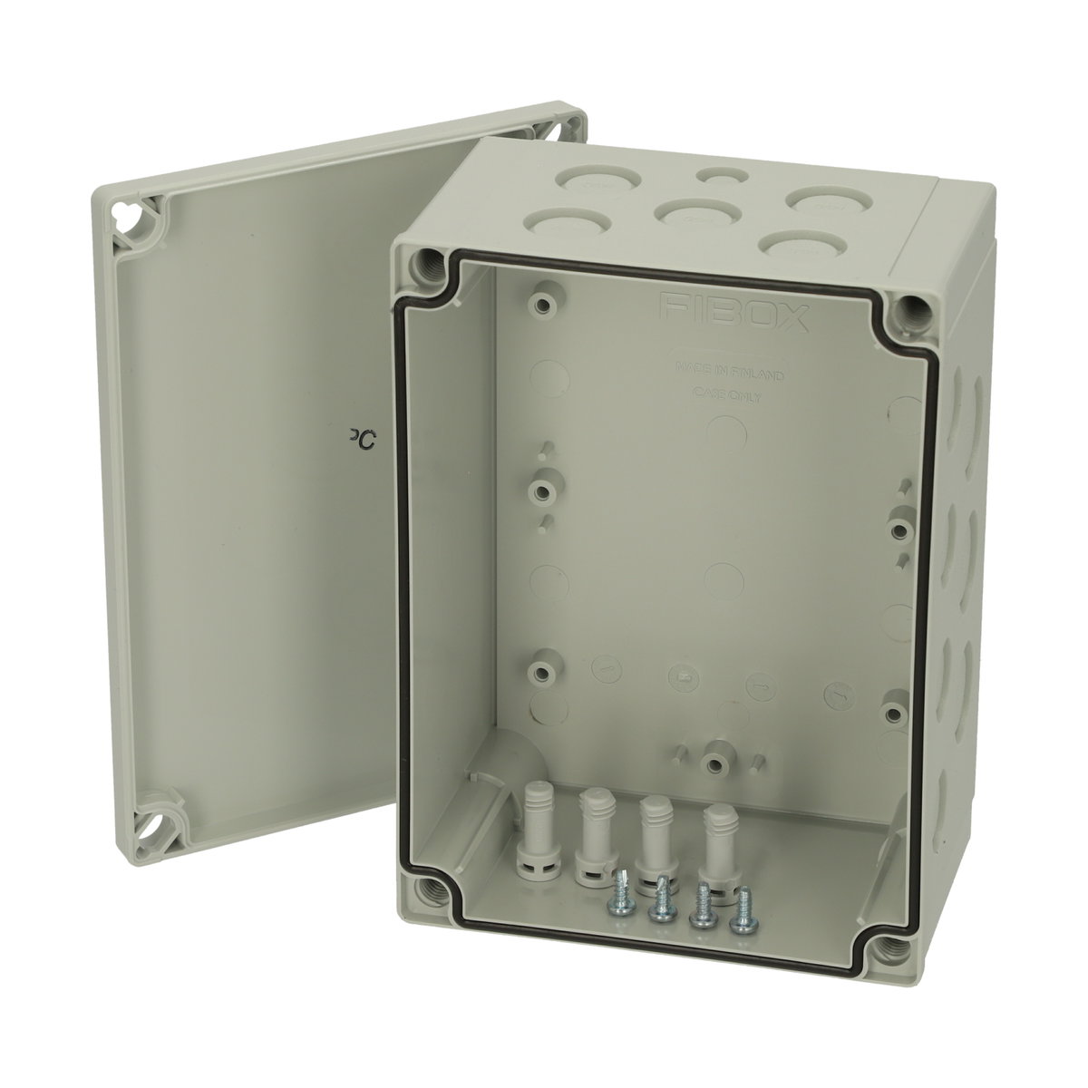 PCM 150/85 XG enclosure Enclosure, PC, metric knock-outs Extra high base, grey cover