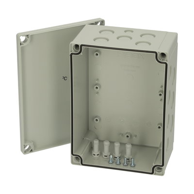 PCM 150/85 XG enclosure Enclosure, PC, metric knock-outs Extra high base, grey cover