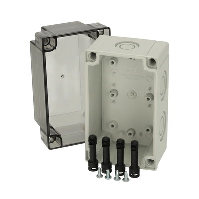 PCM 100/100 T enclosure Enclosure, PC, metric knock-outs Smoked transparent cover