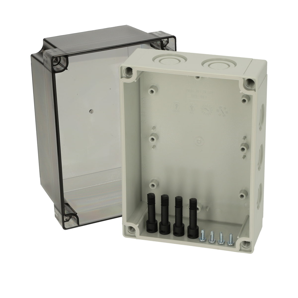 PCM 150/125 T enclosure Enclosure, PC, metric knock-outs Smoked transparent cover