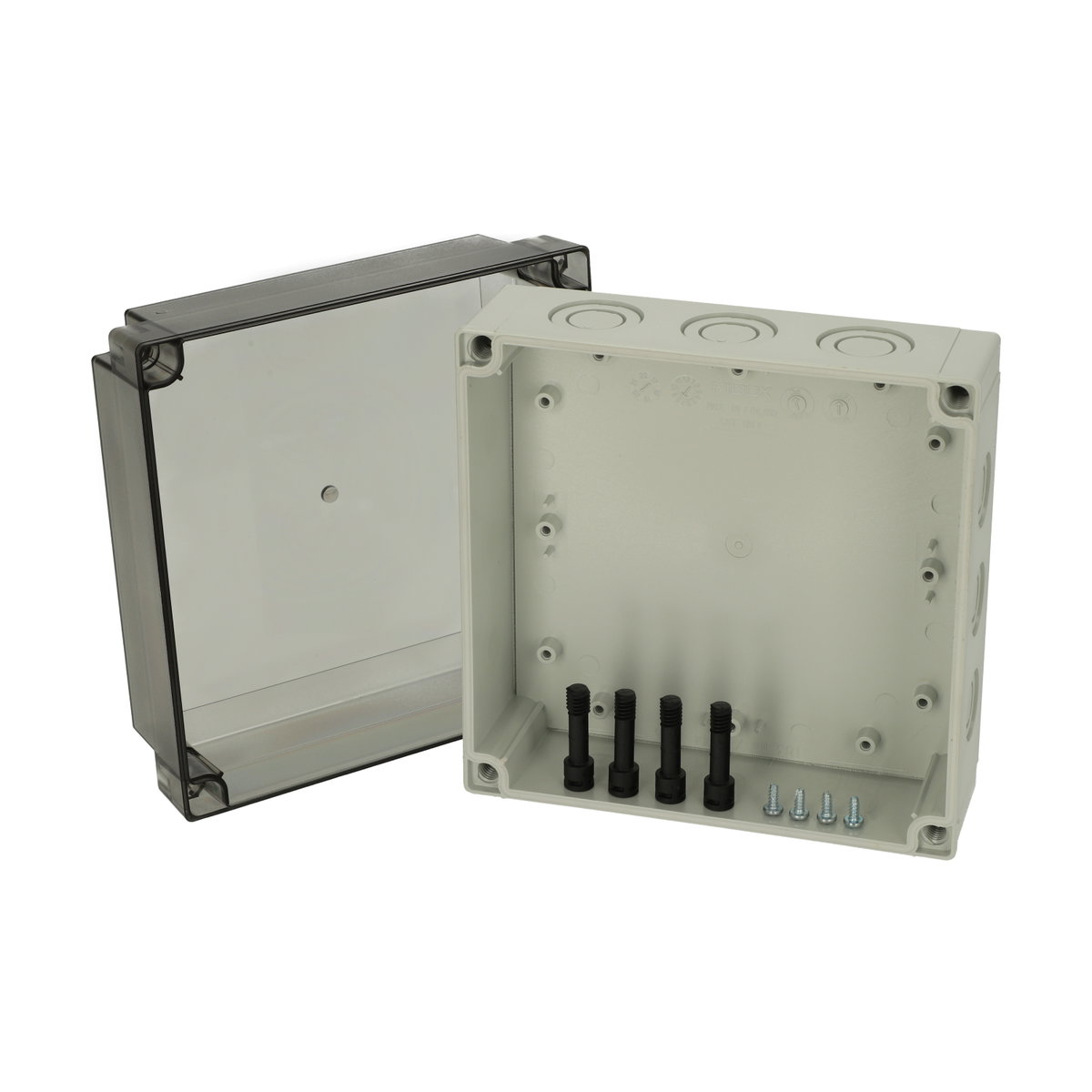 PCM 175/100 T enclosure Enclosure, PC, metric knock-outs Smoked transparent cover