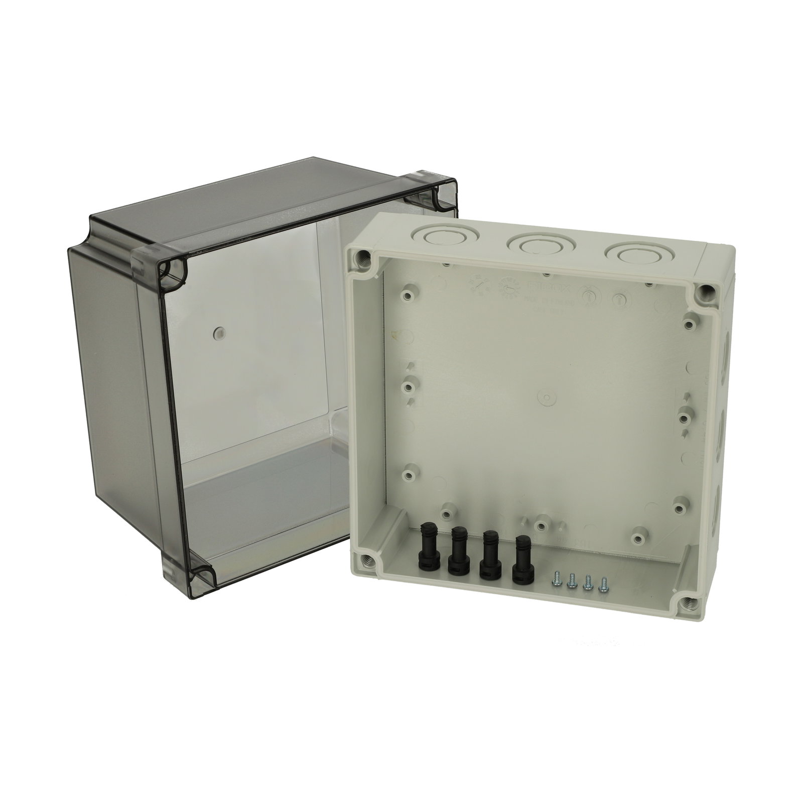 PCM 175/150 T enclosure Enclosure, PC, metric knock-outs Smoked transparent cover