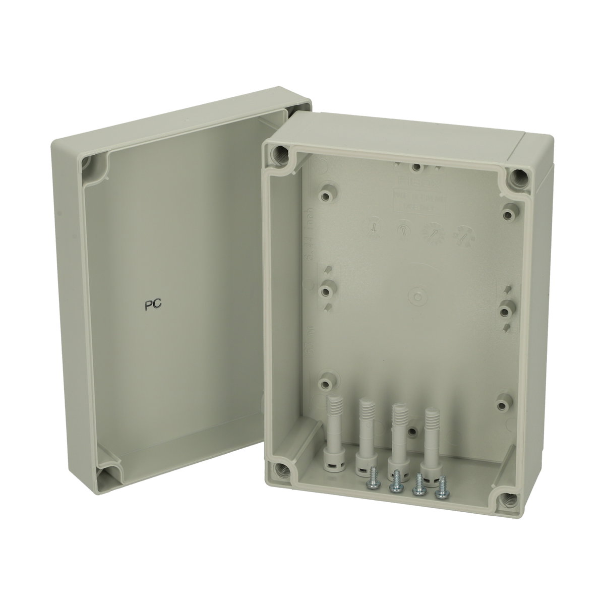 ABS 150/75 HG enclosure Enclosure, ABS High base, grey cover