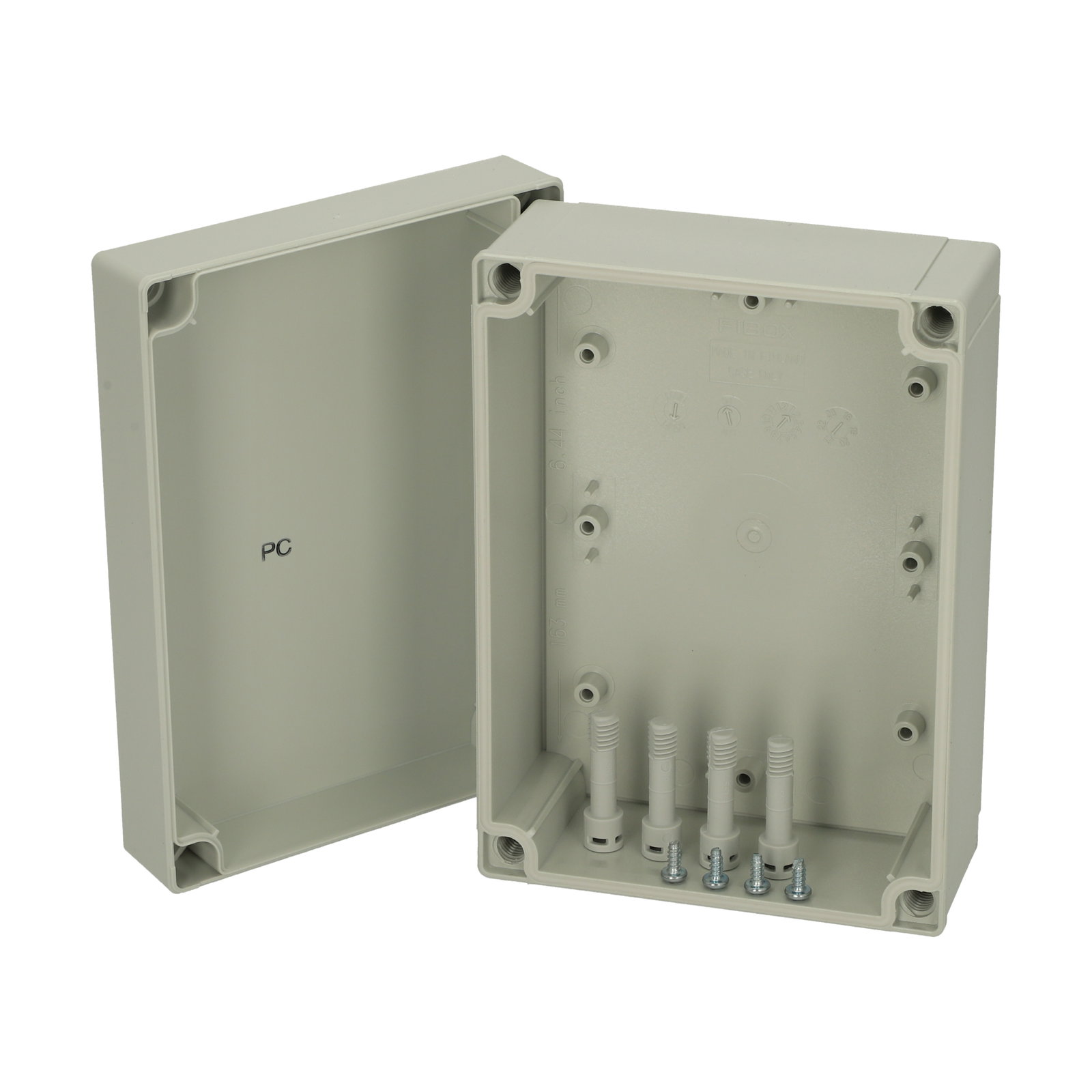 ABS 150/75 HG enclosure Enclosure, ABS High base, grey cover