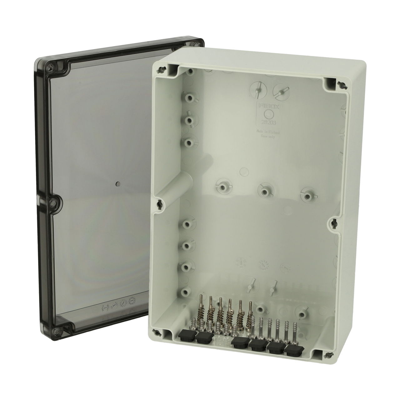 PCTQ3 162409 enclosure Enclosure, PC Smoked transparent cover (quick-locking)