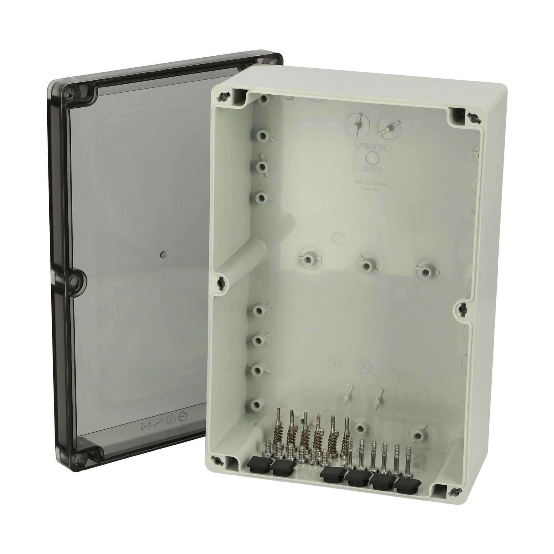 PCTQ3 162409 enclosure Enclosure, PC Smoked transparent cover (quick-locking)