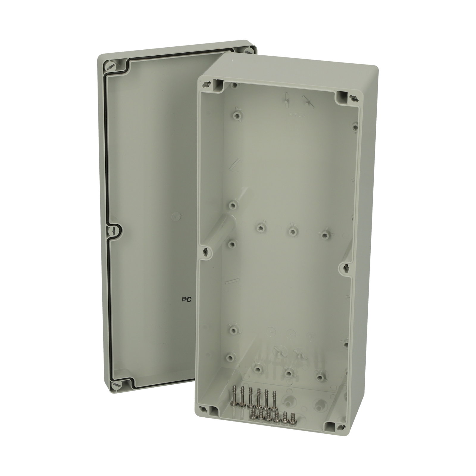 PC 153410 enclosure Enclosure, PC Grey cover