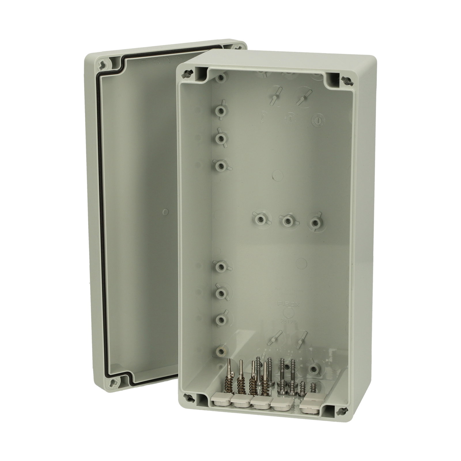PCQ3 122410 enclosure Enclosure, PC Grey cover (quick-locking)