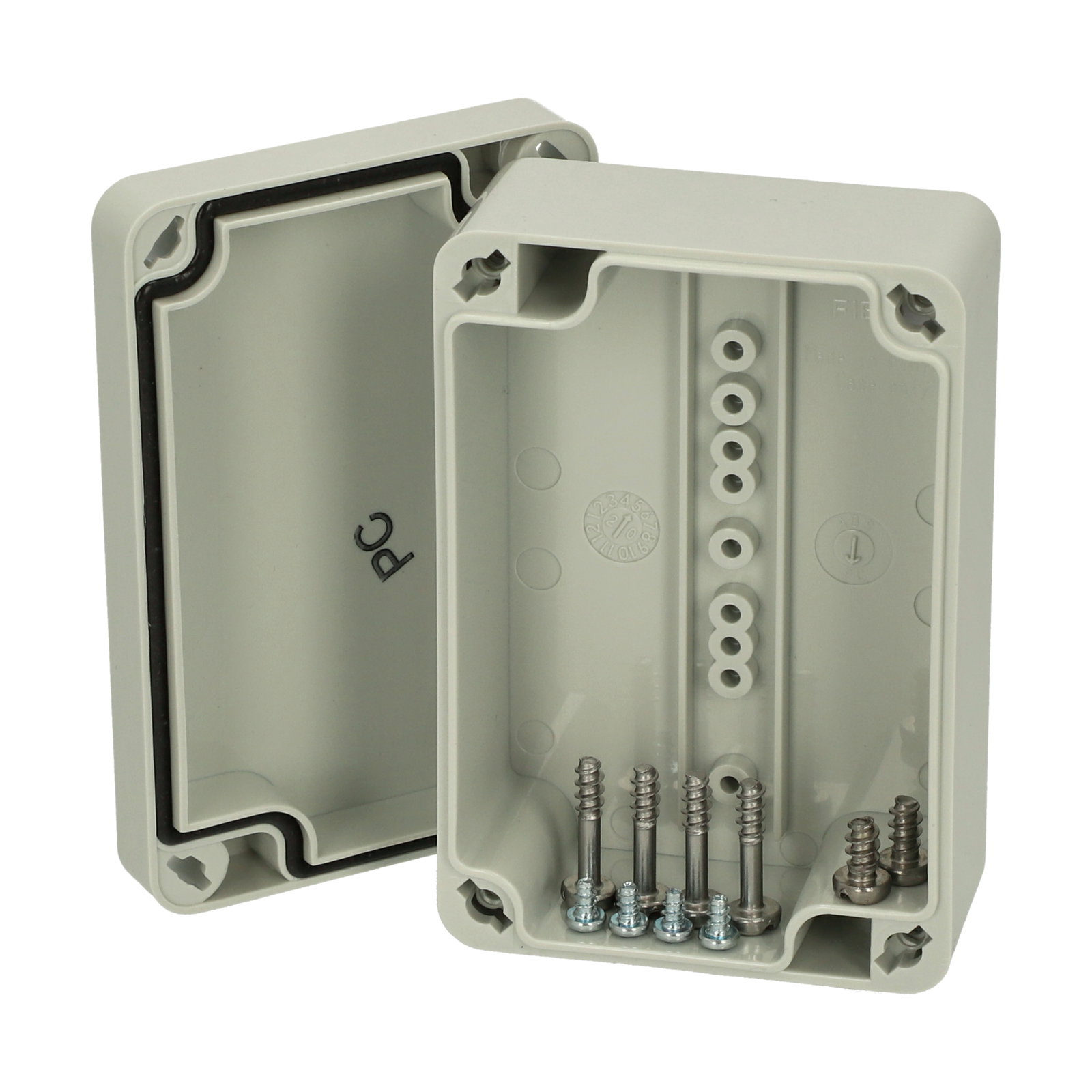 AB 071004 enclosure Enclosure, ABS Grey cover