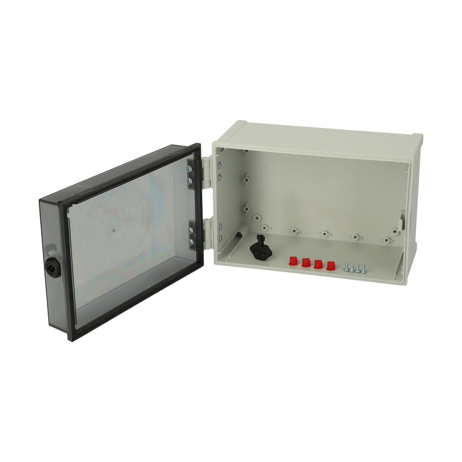 CAB PC 203018 T3B cabinet Cabinet, PC, Smoked transparent door Lock on the short side